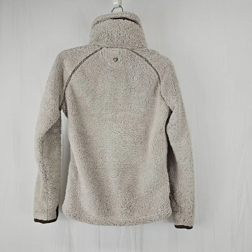 Kuhl Flight Jacket Size Small Oat Stone High Pile Fleece Zip Up Womens - Picture 12 of 13